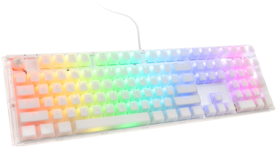 Клавіатура дротова Ducky One 3 Aura Gaming Cherry MX Speed Silver White (4711281574666)