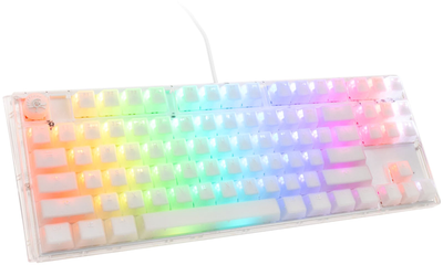 Klawiatura przewodowa Ducky One 3 Aura TKL Gaming Gateron Baby Kangaroo White (4711281574895)