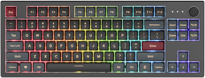 Klawiatura przewodowa Montech MKey Darkness Gateron G Pro 2.0 Red (GATA-2427)