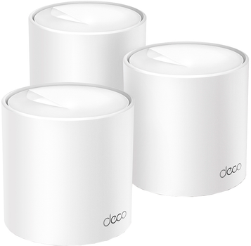 Маршрутизатор TP-LINK Deco X10 (3-pack) MESH система WiFi6 / AX1500