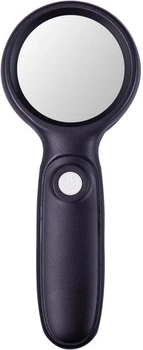 Лупа Buromax с подсветкой 60 мм х3, черная (BM.4309)
