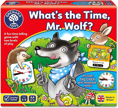 Настільна гра Orchard Toys What's The Time Mr. Wolf Англійська версія (5011863102188)