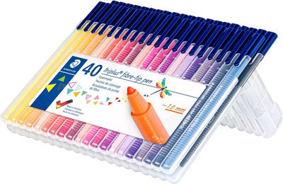 Набір фломастерів Staedtler Triple Color 40 шт (4007817051955)