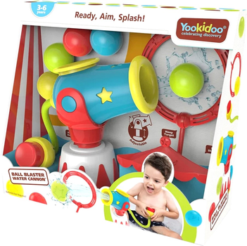 Іграшка для купання Yookidoo Ready Splash Ball Blaster Water Cannon Kids Toy (7290107721554)