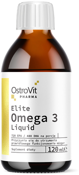 Suplement diety OstroVit Pharma Elite Omega 3 Liquid 120 ml (5903933907543)