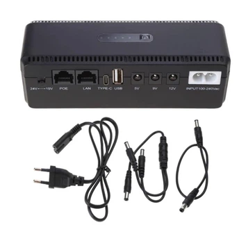 UPS ДБЖ безперебійне живлення для роутера, терміналу PON, Yepo SmartDC 5V/9V/12V, POE 15/24V, 10400mAh