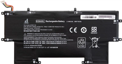 Аккумулятор 1stCharger для ноутбуков HP EliteBook Folio G1 (EO04XL) 7.7V 4200mAh Black (BN1st6054)