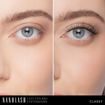 Штучні вії Nanolash Eyelash у кластерах Classy 36 шт (5905669547864)