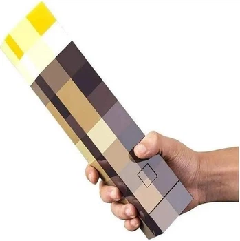Ночник Факел Майнкрафт Minecraft Torch аккумуляторный USB - 4 цвета 28см
