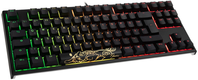 Klawiatura przewodowa Ducky One 2 TKL Cherry MX Silent Red USB Black (DKON1787ST-SDEPDAZT1)