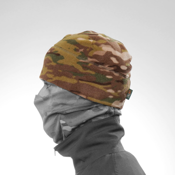 Тактична шапка зимова флісова ВСУ UATAC Multicam