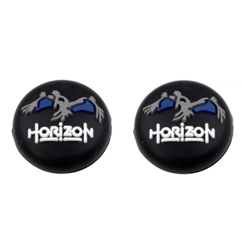Силиконовые накладки на стики Horizon Zero Dawn (Black) для геймпадов Sony DualShock PS4 / DualSense PS5 / Xbox Series|One (2шт.) [437156114]