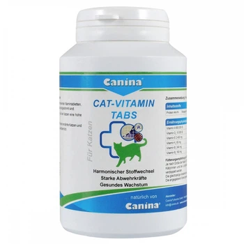 Витамины для кошек Canina "Cat-Vitamin" 250 таблеток, 125 г (мультивитамин)