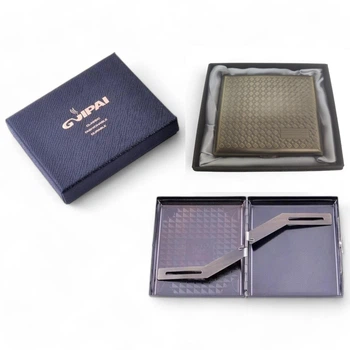 Портсигар металевий GVIPAI Rhombus Brass на 20 сигарет