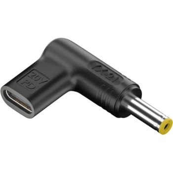 Блок живлення адаптер для ноутбуків Acer 20V USB Type-C на DC 5.5x1.7мм, чорний