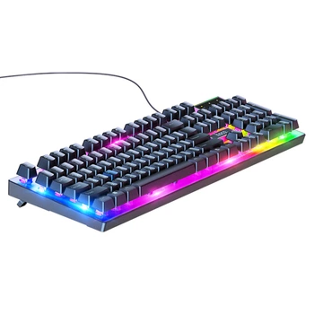Комплект клавиатуры и мыши Hoco GM18 Подсветка RGB Игровой Черный (GM18)