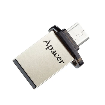 Флеш-накопичувач Apacer USB 2.0 AH175 Dual OTG 32Gb black (AP32GAH175B-1)