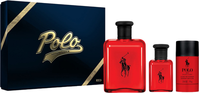 Zestaw męski Ralph Lauren Polo Red Woda toaletowa 125 ml + Woda toaletowa 40 ml + Dezodorant 75 g (3605972860354)