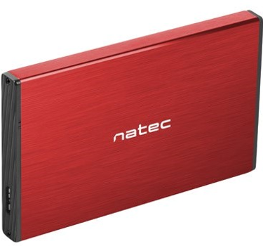 Obudowa do dysku NATEC Rhino Go na dysk SATA 2.5" HDD/SSD - USB 3.0 Red (NKZ-1279)