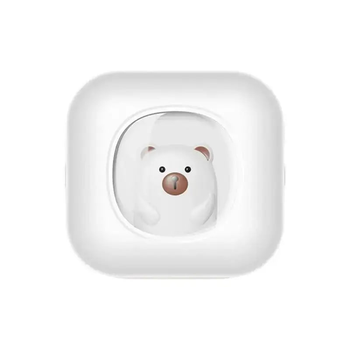 Bluetooth термопринтер Мишка для мгновенных фотографий + 1 рулон. Белый