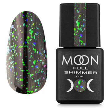 Топ для гель лака Moon Full Shimmer Top №1021 (Без липкого слоя), 8 мл