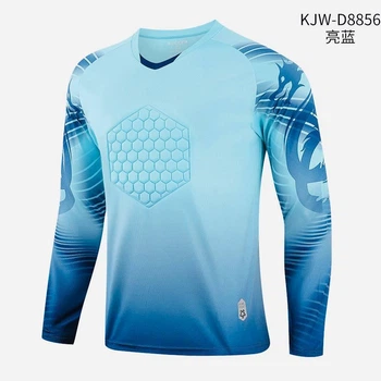 Детская вратарская кофта SOCCER S 150-160 см голубая (000095)
