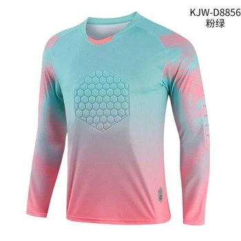 Детская вратарская кофта SOCCER XS 140-150 см бирюзовая (000098)