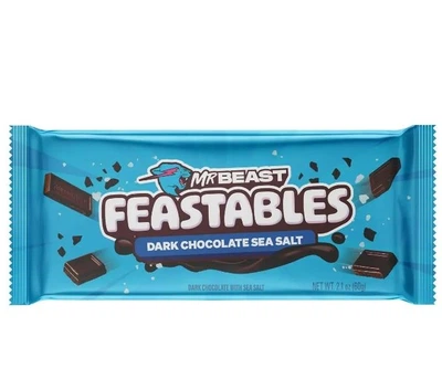 Черный шоколад Mr Beast Feastables с морской солью и ароматом ванили 60 г