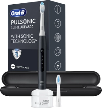 Електрична зубна щітка ORAL-B BRAUN Pulsonic Slim Luxe 4500 Чорна (4210201396420)