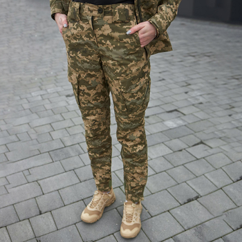 Жіночі штани з манжетами Military ріп-стоп піксель розмір M