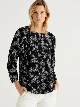 Блузка женская United Colors of Benetton 5FYQ5QCN5-73C S Черная (8300898511131)
