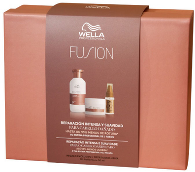 Zestaw Wella Professionals Fusion do odnawiania włosów Szampon 250 ml + Maska 150 ml + Olejek 30 ml (4064666805115)