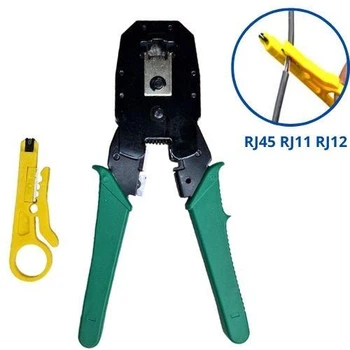 Обтискний інструмент Обтискання, мережа, RJ45 RJ11 RJ12, стрипер 670347