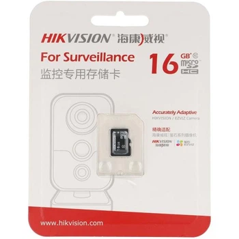 Карта пам'яті microSDHC Hikvision HS-TF-L2I/16G на 16 Гб