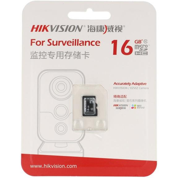 Карта пам'яті microSDHC Hikvision HS-TF-L2I/16G на 16 Гб
