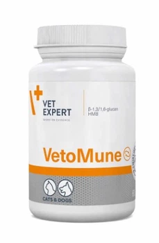 Препарат для поддержания иммунитета Vet Expert VetoMune у кошек и собак, 60 капсул