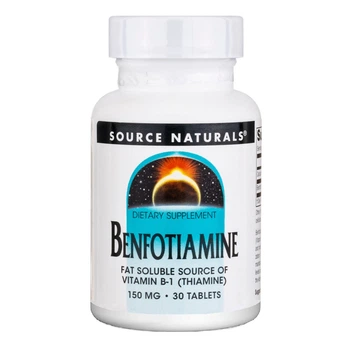 Витамины Source Naturals Бенфотиамин 150 мг Benfotiamine 30 таблеток