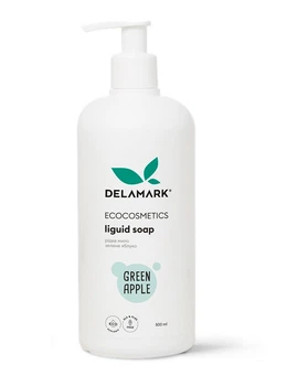 Рідке мило DeLaMark Зелене яблуко, 500 мл