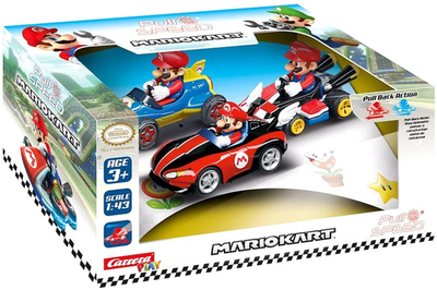 Zestaw aut Carrera Pull & Speed Nintendo Mario Kart 3 szt (9003150115823)