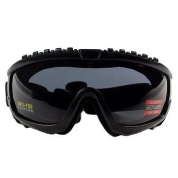 Очки защитные Global Vision Ballistech-1 (smoke) Anti-Fog, черные