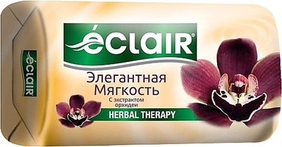 Мыло туалетное "Элегантная мягкость с экстрактом орхидеи" - Eclair Herbal Therapy 140g (1259898-144808)