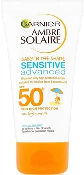 Солнцезащитный лосьон для детей, очень высокая степень защиты, SPF 50+ "Малыш в тени" - Garnier Ambre Solaire Sensitive Advanced SPF50+ 50ml (1031040-1365819-2)