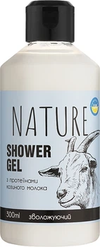 Гель для душу з протеїнами козячого молока - Bioton Cosmetics Nature 500ml (1114861-1554884-2)