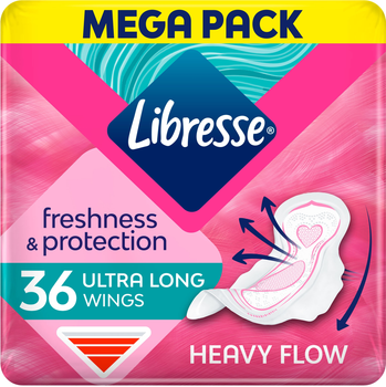 Гігієнічні прокладки подовжені Libresse Ultra Thin Long 36шт (36 шт.) (808774-728082-2)