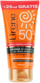 Водостойкий лосьон для загара Lirene Sun Protection Lotion SPF50 175ml (836541-760601-2)