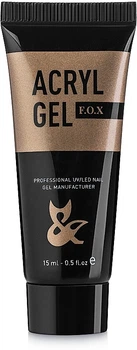 Акрил-гель для ногтей F.O.X Acryl Gel 15 мл 005 - Светлый бежевый (15 мл) (760664-1368567-2)
