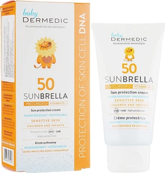 Сонцезахисний крем для дітей Dermedic Sunbrella Baby Cream SPF 50 50g (50g) (853473-1114297830-2)