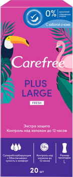 Щоденні гігієнічні прокладки Carefree Plus Large Fresh 20шт (20 шт.) (632486-535335-2)