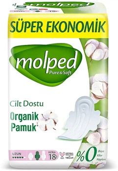 Гигиенические прокладки Pure & Soft Long, 5 капель, 18 шт. - Molped 18шт (1146223-1529495-2)