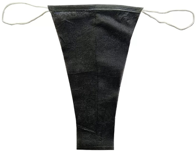 Трусики-стринги для спа-процедур, черные, L/XL - Monaco Style 50шт (1104778-1472179-2)